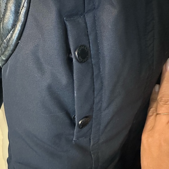 Rudsak Blue Parka size Medium with Fur and Leather - Picture 11 of 13